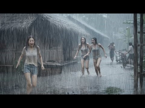 TERRIFYINGLY BEAUTIFUL RAINSTORM 🌧️ Heavy Thunder & Rain in Indonesia ⚡| Sleep Therapy Insomnia