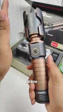 Super bright laser LED flashlight with zoom and power bank function #ledflashlight #superbrightfl...