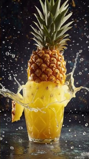 pineapple splash 🍍 💧#viral