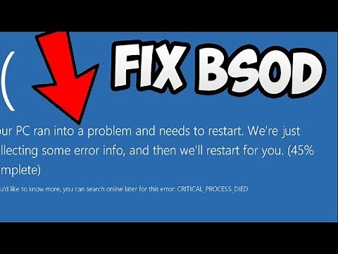 2024 Fix "Critical Process Died" on Windows 10