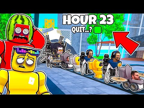 I'm Stuck in Toilet Tower Defense for 24 Hours