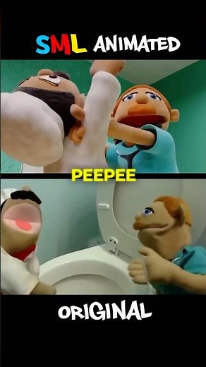 SML Movie VS Animation! | CHEF PEE PEE PEES PEAS?! 😂