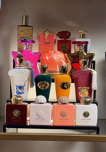 #Lifewit ✨ Organized scents = peaceful energy. Perfect height, clear view, and makes every perfume easy to grab. #PerfumeTok #FragranceCollection #PerfumeOrganization #vanitysetup