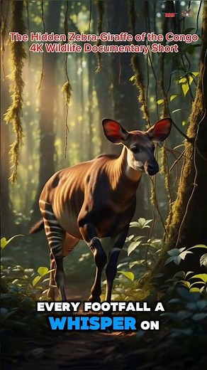 Okapi: The Hidden Zebra-Giraffe of the Congo | 4K Wildlife Documentary Short