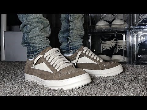 Rick Owen’s Vintage Low Top Sneakers Brown & White (Designer Vans) | Unboxing & On Foot Review!
