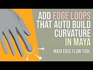Add Edge Loops Which Automatically Build Curvature [Maya Edge flow Tool] Character modelling tips