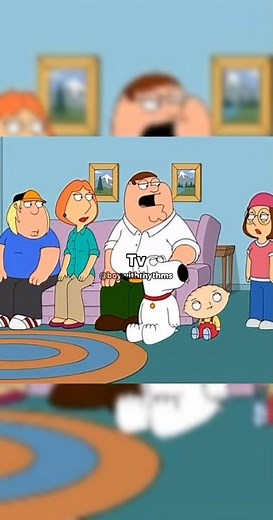 PETER DON'T JOKE WITH HIS TV 😭 #familyguy #shorts #youtubeshorts
