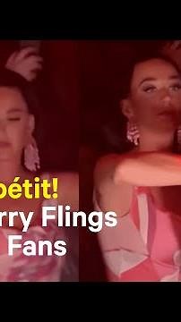 Katy Perry Throws Pizza Slices to Fans During Nightclub Appearance
