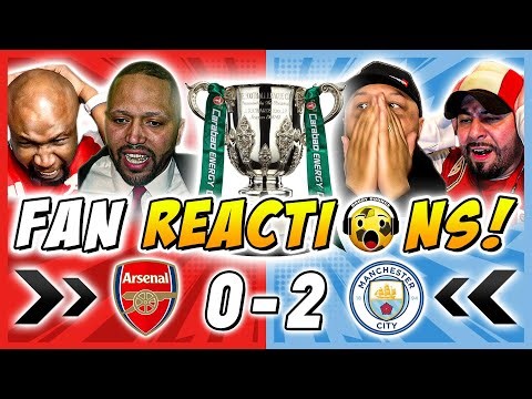 Arsenal Fans MELTDOWN 🤬 Reactions to Arsenal 0-2 Man City | Carabao Cup Final Fan Reactions
