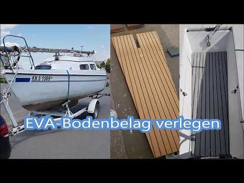 EVA Teak. Ergänzung mit Cockpit. Bodenbelag Cockpit/Kabinen-Boden Boot Segelboot Yacht Refit