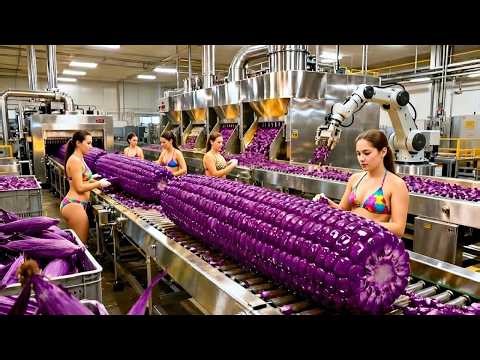 Inside America’s Largest Factory: The Process Behind Purple Corn Butter Popcorn