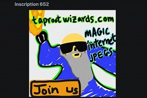 Giant Bitcoin 'Taproot Wizard' NFT Minted in Collaboration With Luxor Mining Pool