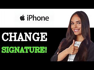How To Change Email Signature On Iphone (2025)