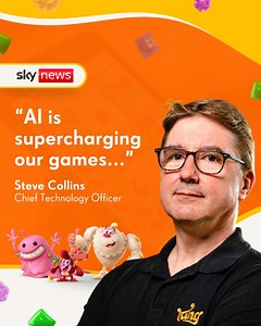 How is King using AI in our games? 🤖 Taking the creative industry by storm, the use of Artificial Intelligence has proven to be a common topic right now. Steve Collins, Chief Technology Officer at King, sees AI as a catalyst for greater creativity: “This is about putting tools in the hands of really creative and skilled people and letting them do more. We have great talented artists, designers, and developers and these tools enable our teams to do more.” Check out the article to see how King is