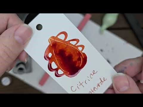Citrine Ink Review Monteverde Fountain Pen Ink