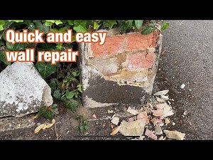 How to repair a brick wall - sand and cement render