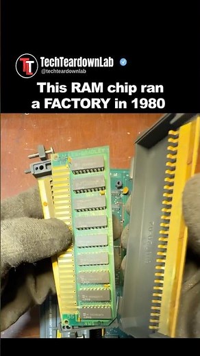 The 1980s RAM chip that ran entire factories 🤯 #shorts