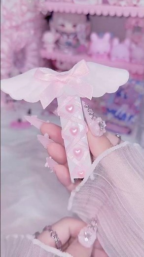 ホッチキスかわいくした♡ #おすすめ #ハンドメイド #ハンドメイド作家 #推し活 #地雷系 #量産型 #量産型女子 #ホッチキス #文房具紹介 #レースデコ #ピンク系統 #文房具 #天使界隈