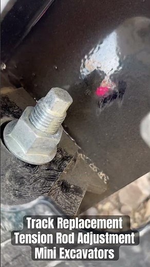 How to adjust track tension on Mini Excavators