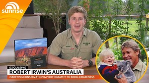 "Dad was an incredibly passionate photographer" Releasing his new book featuring his stunning photos of Australian wildlife, Robert Irwin says his love of capturing nature on film comes from his father Steve. | Sunrise