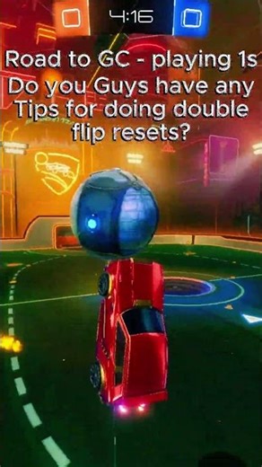 Almost my first double flip reset!!!