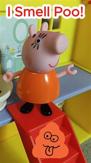 Poop explosion toilet disaster again! 💩🚽 #peppapig