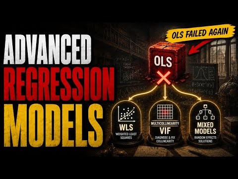 Advanced Regression: Solving OLS, WLS, Multicollinearity, and Mixed Model Challenges