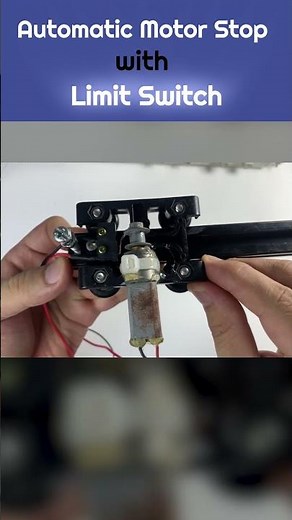 Automatic Motor Stop with Limit Switch #motorcontrol #motordrive #circuit #diy