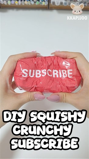 DIY Paper Squishy | Crunchy Subscribe – So Satisfying 🔴 #howtomake #fidget #freetemplate #craft