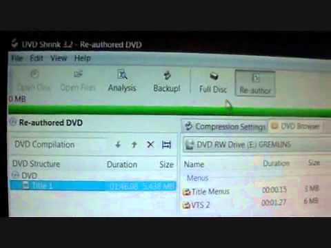 How to use DVD Shrink 3.2