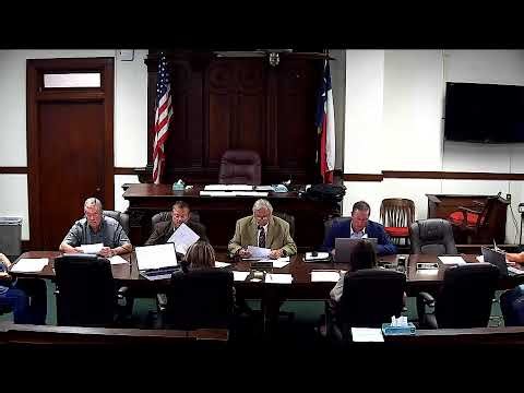 Limestone County TX - Commissioner's Court - 8 / 4 / 2026 - part 1