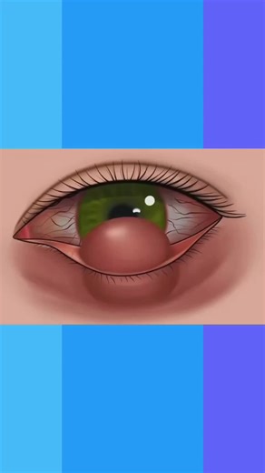eye treatment cleaning Asmr animation #eye #treatment #cleaning #asmr #viralvideo