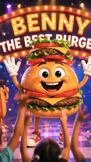 👉 😂 Benny the Burger Hero! 🍔 | Kids Cartoon Short #funny #trending #ai #shorts #viral #burger #boy