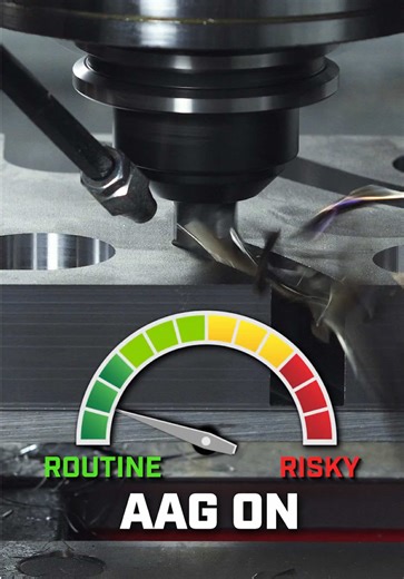 Would you cut dry more often if you had this? The Haas Automatic Air Gun (AAG) provides a constant air blast to the cutting tool to clear chips safely and automatically during dry machining, or to blow chips and coolant out of deep pockets. #haascnc #haasautomation #chips #haas #cnc