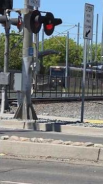 Sacramento Light Rail Through Meadowview Road Railroad Crossing, Sacramento CA 7-10-2026