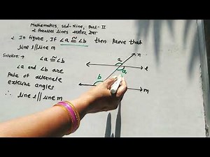 Maths, std -nine, part-two, parallel lines, Practice set 2.2