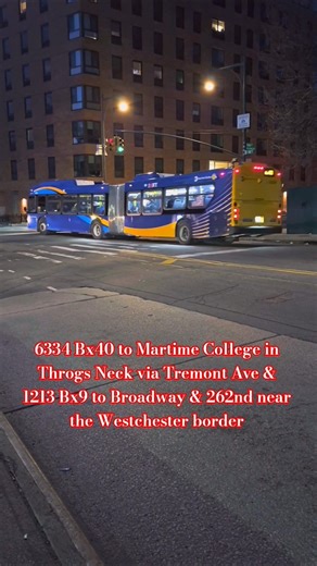 #MTA NYC BUS: 6334 Bx40 & 1213 Bx9 @ 180th & Boston #nycbus #youtubeshorts #thebronx #music #4k
