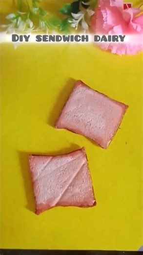 diy sendwich dairy cute🌸🌸#art #diy #