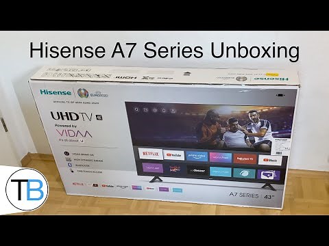 Hisense A7 Series: Modell 43AE7000F Unboxing und einrichten /erster Eindruck vom Frameless 4K UHD TV