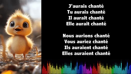 ♫ Apprendre la conjugaison en chantant ♫ I CHANTER I Conditionnel Passé_