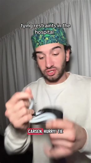 carsen | THEY MAKE TYING IT LOOK SO SIMPLE #nurse #nursing #reels #healthcare #funny | Instagram