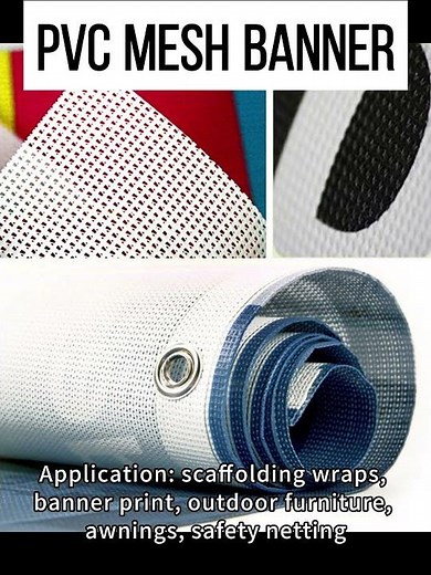 What are PVC mesh banner applications? #pvc #banner #construction #advertising