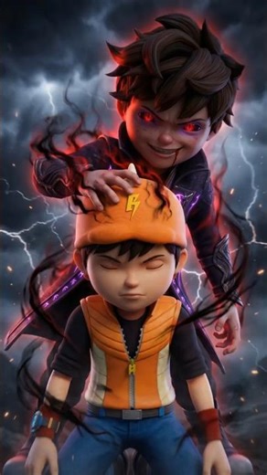 😨DARK SIDE of BoBoiBoy #boboiboy #monstafantastic #boboiboymovie3 #monsta #anime