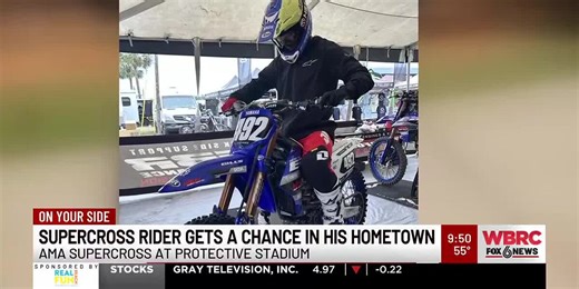 AMA Supercross rider gets a chance in his hometown
