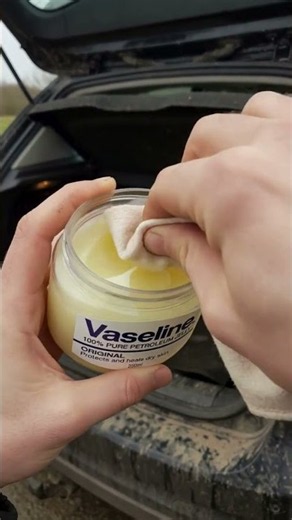 Vaseline trick restores faded car trim in seconds #detailing #diy #carcare