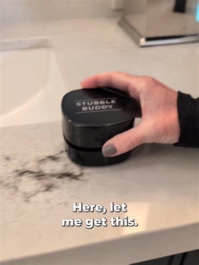 Stop Hair From Clogging Your Sink! 🧔🏻‍♂️⁠ ⁠ Say goodbye to clogged sinks and messy counters. The Stubble Buddy collects hair instantly while he trims his beard or manscapes, leaving the bathroom clean and hassle-free.⁠ ⁠ Small, quiet, and USB rechargeable, it fits comfortably in his hand for effortless cleanup every time. Keep grooming simple and enjoy a spotless sink without the stress!⁠ ⁠ #mensgrooming #personalcare #manscape #manscaping #beard #beardcare #gittsforhim