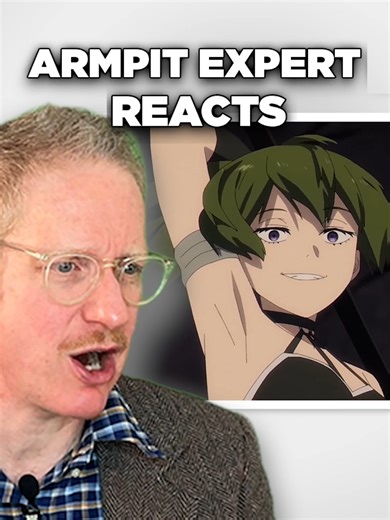 What character’s armpits should he review next? Full video at TonyZaret on You Tube #frieren #satorugojo