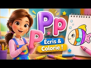 Maîtrise la lettre P | Tracé, vocabulaire et dessin rigolo