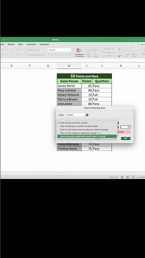 Easy benchmarking - Strikethrough using Conditional Formatting #basicexcel