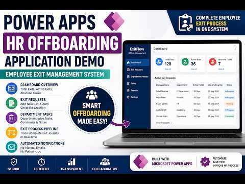 Power Apps HR Offboarding Application Demo | Employee Exit Management System